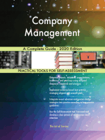 Company Management A Complete Guide - 2020 Edition