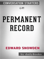 Permanent Record by Edward Snowden: Conversation Starters