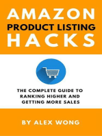 Amazon Product Listing Hacks: The Complete Guide To Ranking Higher And Getting More Sales: Amazon FBA Marketing