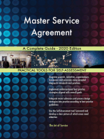 Master Service Agreement A Complete Guide - 2020 Edition