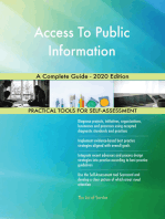 Access To Public Information A Complete Guide - 2020 Edition