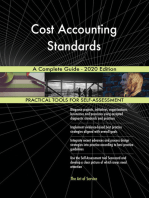 Cost Accounting Standards A Complete Guide - 2020 Edition