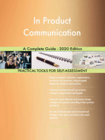 In Product Communication A Complete Guide - 2020 Edition