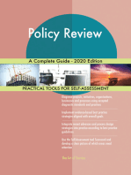 Policy Review A Complete Guide - 2020 Edition