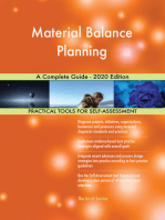 Material Balance Planning A Complete Guide - 2020 Edition