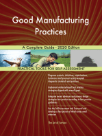 Good Manufacturing Practices A Complete Guide - 2020 Edition