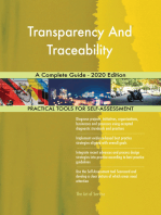 Transparency And Traceability A Complete Guide - 2020 Edition