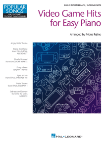 Video Game Hits for Easy Piano - Popular Songs Series: Early Intermediate