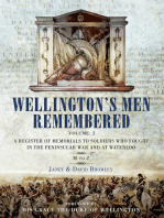 Wellington's Men Remembered Volume 2: A Register of Memorials to Soldiers Who Fought in the Peninsular War and at Waterloo: M to Z