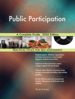 Public Participation A Complete Guide - 2020 Edition