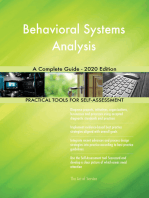 Behavioral Systems Analysis A Complete Guide - 2020 Edition