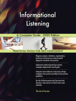 Informational Listening A Complete Guide - 2020 Edition