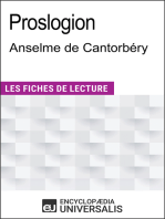 Proslogion d'Anselme de Cantorbéry: Les Fiches de lecture d'Universalis