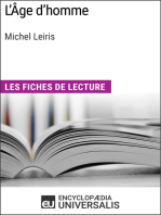 L'Âge d'homme de Michel Leiris: Les Fiches de lecture d'Universalis
