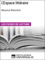 L'Espace littéraire de Maurice Blanchot: Les Fiches de lecture d'Universalis