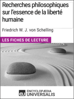 Recherches philosophiques sur l'essence de la liberté humaine de Schelling: Les Fiches de lecture d'Universalis