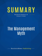 Summary: The Management Myth: Review and Analysis of Stewart's Book
