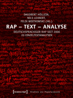 Rap - Text - Analyse: Deutschsprachiger Rap seit 2000. 20 Einzeltextanalysen