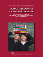 Textos escolares y calidad educativa: Estudio de la calidad de textos escolares entregados por el Mineduc