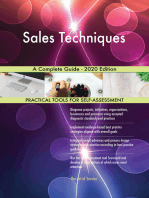 Sales Techniques A Complete Guide - 2020 Edition