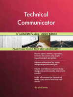 Technical Communicator A Complete Guide - 2020 Edition