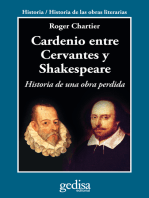 Cardenio entre Cervantes y Shakespeare