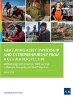Measuring Asset Ownership and Entrepreneurship from a Gender Perspective: Methodology and Results of Pilot Surveys in Georgia, Mongolia, and the Philippines