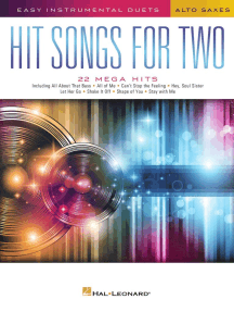 Hit Songs for Two Alto Saxophones: Easy Instrumental Duets