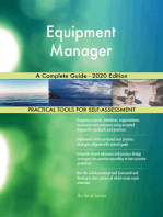 Equipment Manager A Complete Guide - 2020 Edition
