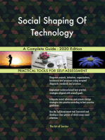 Social Shaping Of Technology A Complete Guide - 2020 Edition