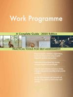 Work Programme A Complete Guide - 2020 Edition