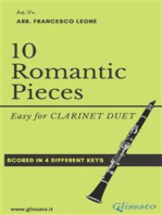 10 (Easy) Romantic Pieces for Clarinet Duet: for beginners