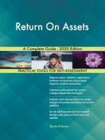 Return On Assets A Complete Guide - 2020 Edition