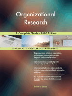 Organizational Research A Complete Guide - 2020 Edition