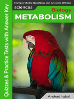 Metabolism Multiple Choice Questions and Answers (MCQs): Quizzes & Practice Tests with Answer Key (Biological Science Quick Study Guides & Terminology Notes about Everything)