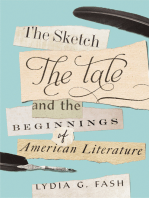 The Sketch, the Tale, and the Beginnings of American Literature