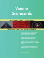 Vendor Scorecards A Complete Guide - 2020 Edition