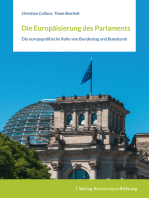 Die Europäisierung des Parlaments: Die europapolitische Rolle von Bundestag und Bundesrat