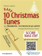 Trombone quartet score of "10 Easy Christmas Tunes"
