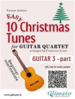 Guitar 3 part of "10 Easy Christmas Tunes" for Guitar Quartet