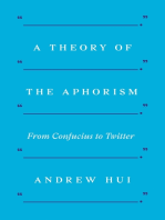 A Theory of the Aphorism