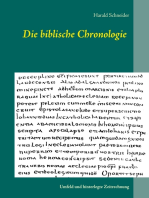 Die biblische Chronologie