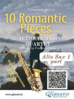 Eb Alto Sax 1 part of "10 Romantic Pieces" for Alto Saxophone Quartet