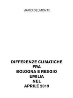 Differenze climatiche fra Bologna e Reggio Emilia nel aprile 2019