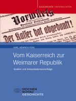 Vom Kaiserreich zur Weimarer Republik