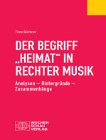 Der Begriff "Heimat" in rechter Musik: Analysen – Hintergründe – Zusammenhänge