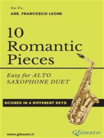 10 Romantic Pieces for Alto Saxophone Duet: Easy