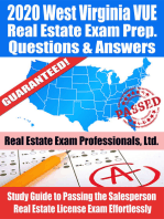 2020 West Virginia VUE Real Estate Exam Prep Questions & Answers