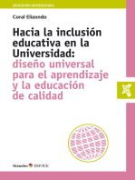 Hacia la inclusión educativa en la Universidad: Diseño universal para el aprendizaje y la educación de calidad