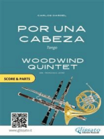 Por una cabeza - Woodwind Quintet set of PARTS: Tango